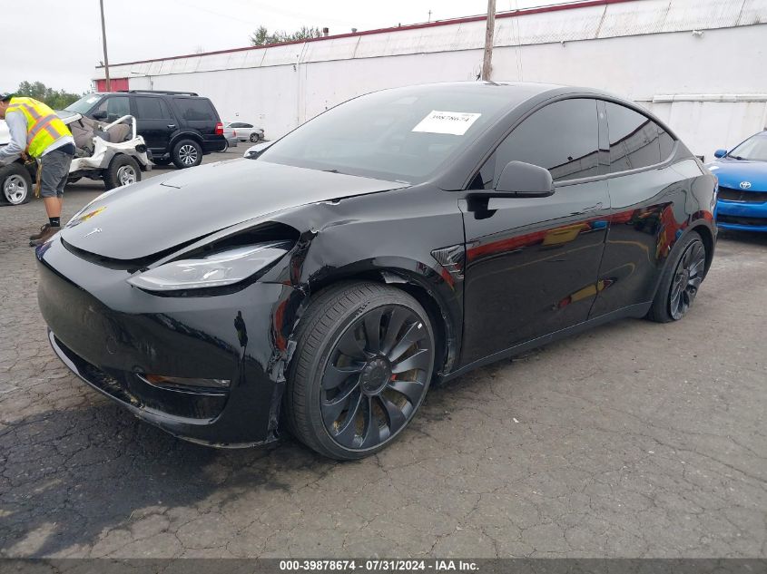 2023 TESLA MODEL Y AWD/PERFORMANCE DUAL MOTOR ALL-WHEEL DRIVE - 7SAYGDEF7PF695899