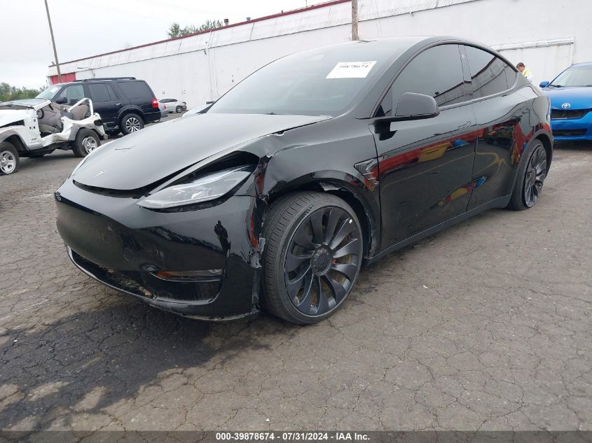 7SAYGDEF7PF695899 2023 Tesla Model Y Awd/Performance Dual Motor All-Wheel Drive