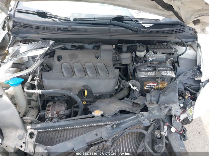 2010 Nissan Sentra 2.0/2.0S/Sr/2.0Sl VIN: 3N1AB6AP6AL652027 Lot: 39878686