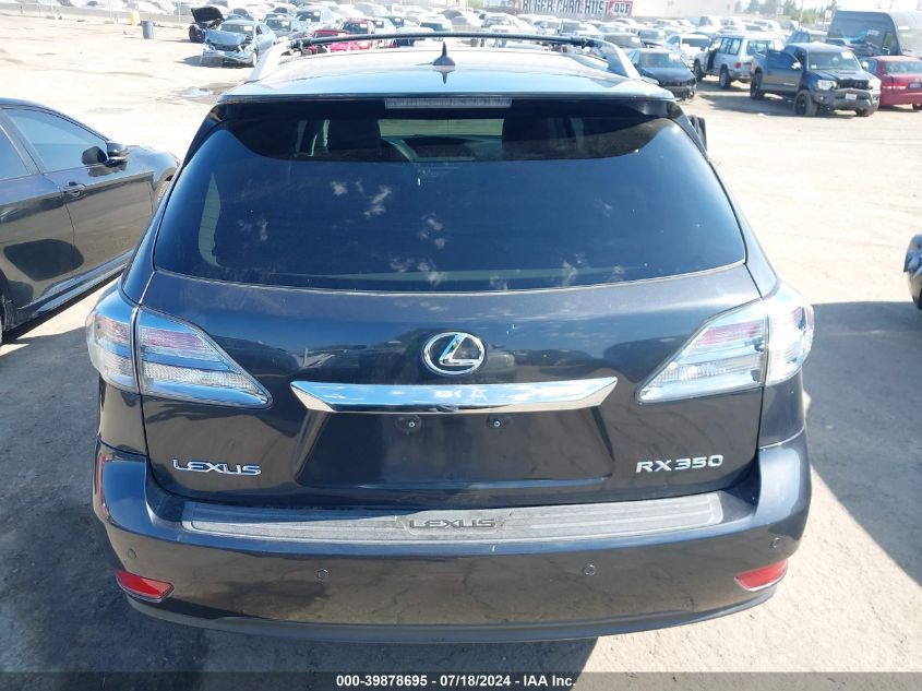 2010 Lexus Rx 350 VIN: 2T2ZK1BA8AC016530 Lot: 39878695