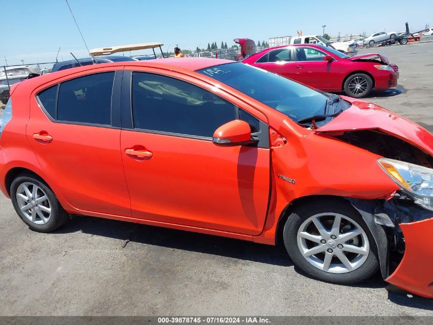 2013 Toyota Prius C Three VIN: JTDKDTB39D1037120 Lot: 39878745