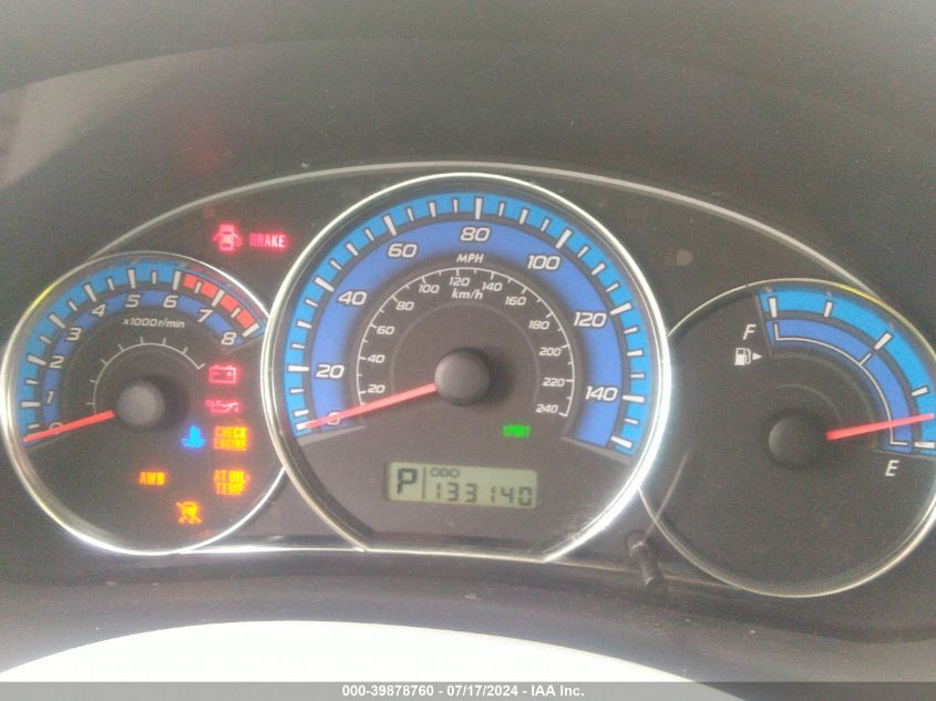 2009 Subaru Forester 2.5X Limited VIN: JF2SH64669H719224 Lot: 39878760