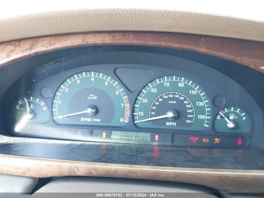 2003 Jaguar S-Type 4.2L V8 VIN: SAJEA01U03HM53028 Lot: 39878762