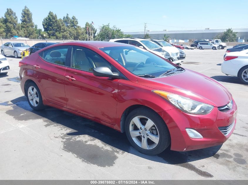 2013 Hyundai Elantra Gls VIN: 5NPDH4AE3DH241622 Lot: 39878802