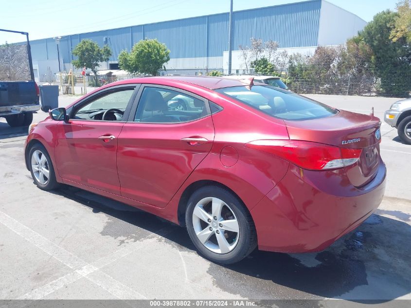 2013 Hyundai Elantra Gls VIN: 5NPDH4AE3DH241622 Lot: 39878802