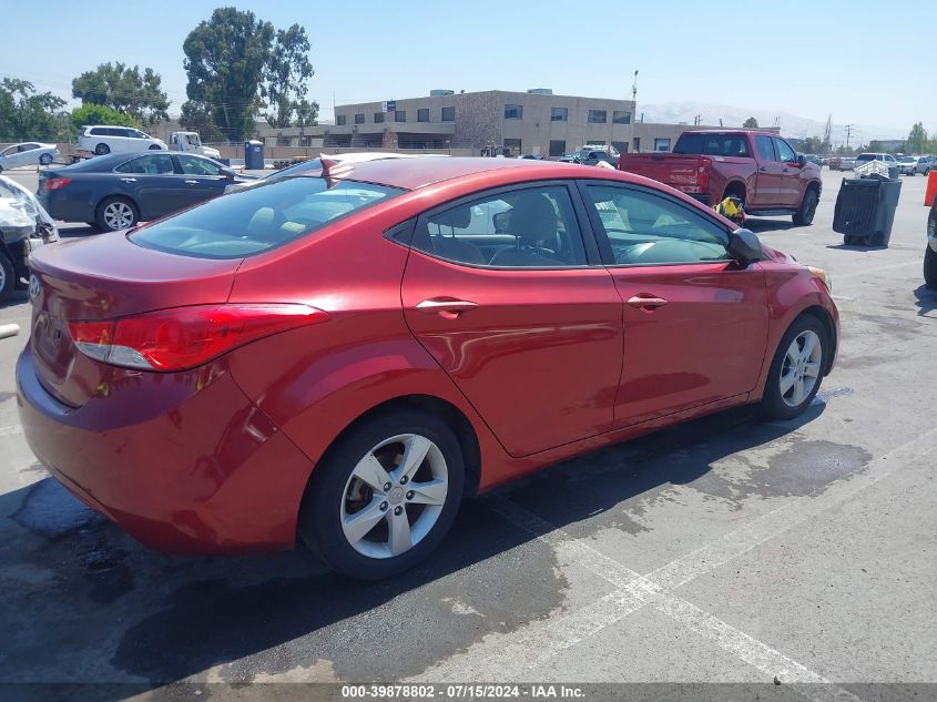 2013 Hyundai Elantra Gls VIN: 5NPDH4AE3DH241622 Lot: 39878802