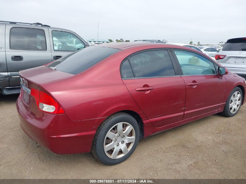 2009 Honda Civic Lx VIN: 19XFA16529E031058 Lot: 39878851