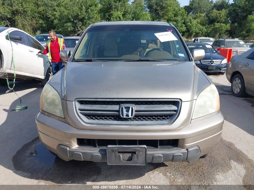 2005 Honda Pilot Ex-L VIN: 5FNYF185X5B034687 Lot: 39878859