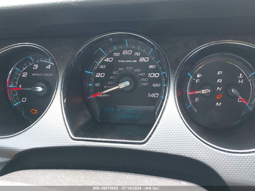 2010 Ford Taurus Sel VIN: 1FAHP2EW8AG139332 Lot: 39878885