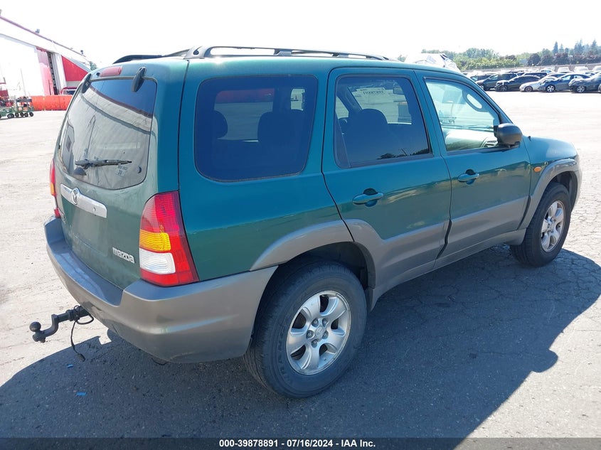 2001 Mazda Tribute Es V6/Lx V6 VIN: 4F2CU08121KM20928 Lot: 39878891