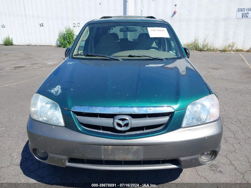 2001 Mazda Tribute Es V6/Lx V6 VIN: 4F2CU08121KM20928 Lot: 39878891