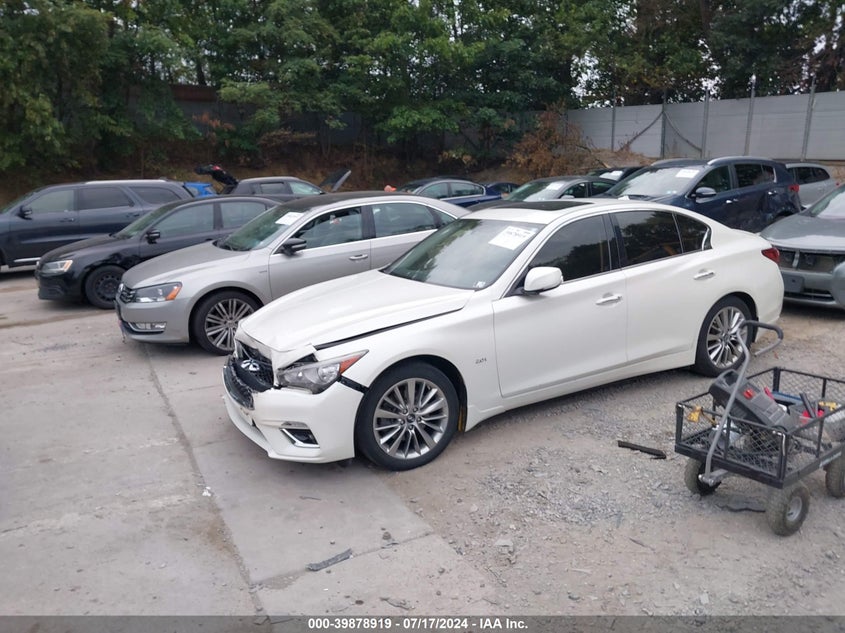VIN JN1CV7AR3JM280160 2018 INFINITI Q50 2.0T LUXE