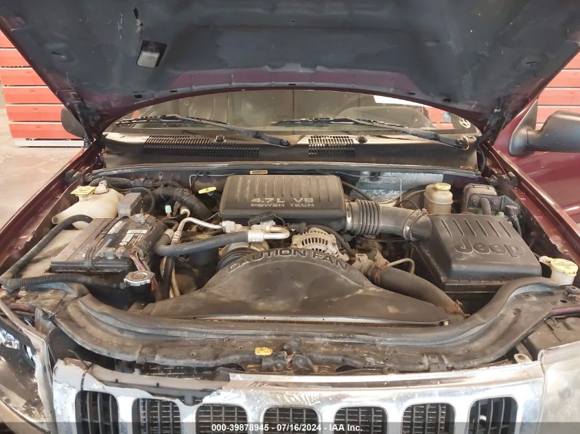 2000 Jeep Grand Cherokee Laredo VIN: 1J4GW48NXYC342838 Lot: 39878945