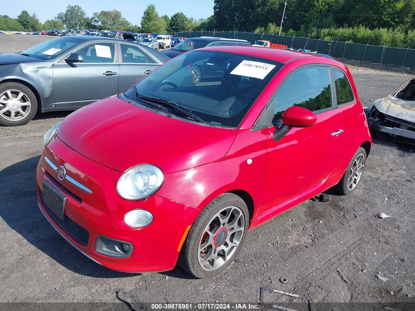 2013 Fiat 500 Sport VIN: 3C3CFFBR3DT697963 Lot: 39878951