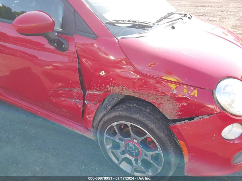 2013 Fiat 500 Sport VIN: 3C3CFFBR3DT697963 Lot: 39878951