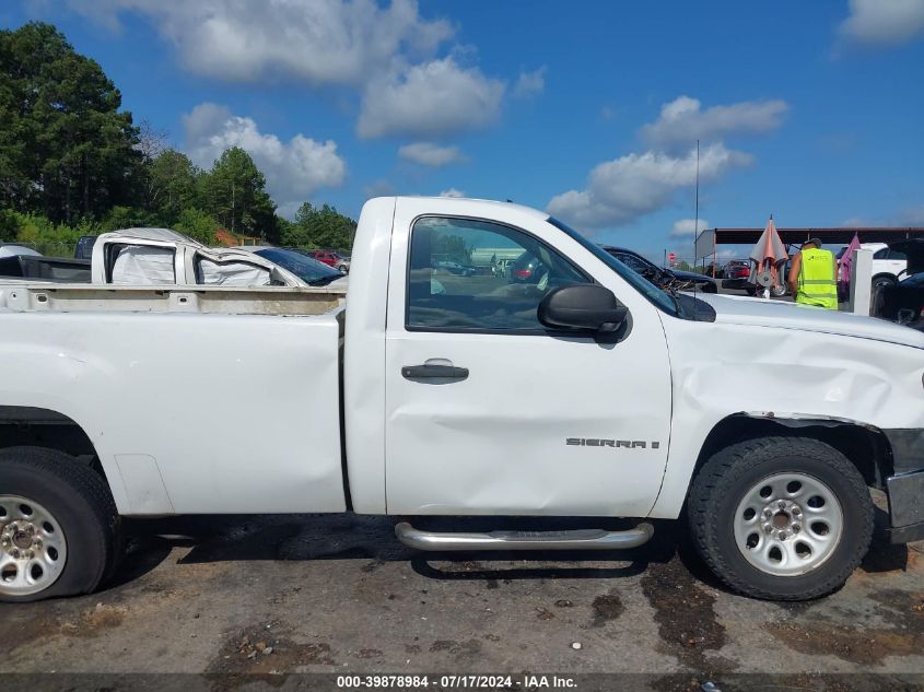 2009 GMC Sierra 1500 Work Truck VIN: 1GTEC14C89Z110200 Lot: 39878984