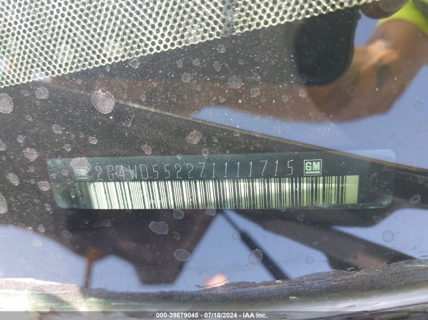 2007 Buick Lacrosse Cxl VIN: 2G4WD552271111715 Lot: 39879045