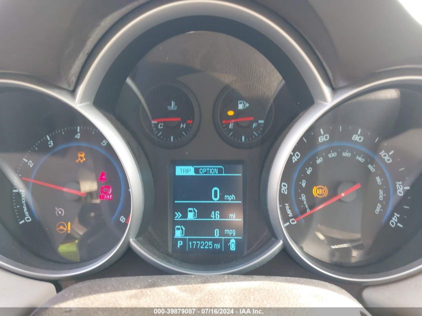 2013 Chevrolet Cruze 2Lt Auto VIN: 1G1PE5SB6D7184197 Lot: 39879087