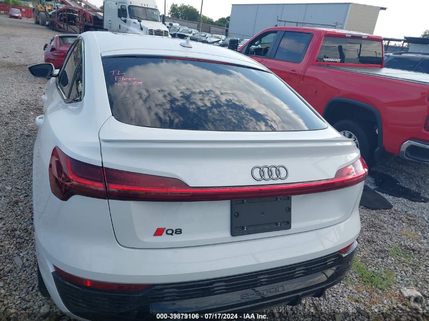 2024 Audi Q8 E-Tron Sportback Premium Plus VIN: WA1CAAGE0RB030726 Lot: 39879106