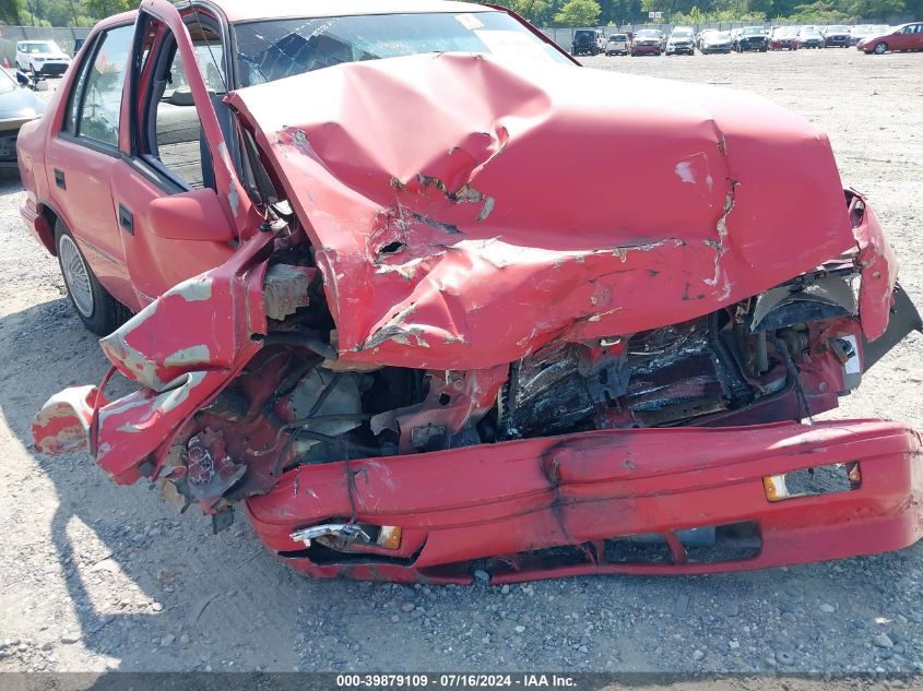 1994 Dodge Shadow VIN: 1B3AP28D3RN101490 Lot: 39879109