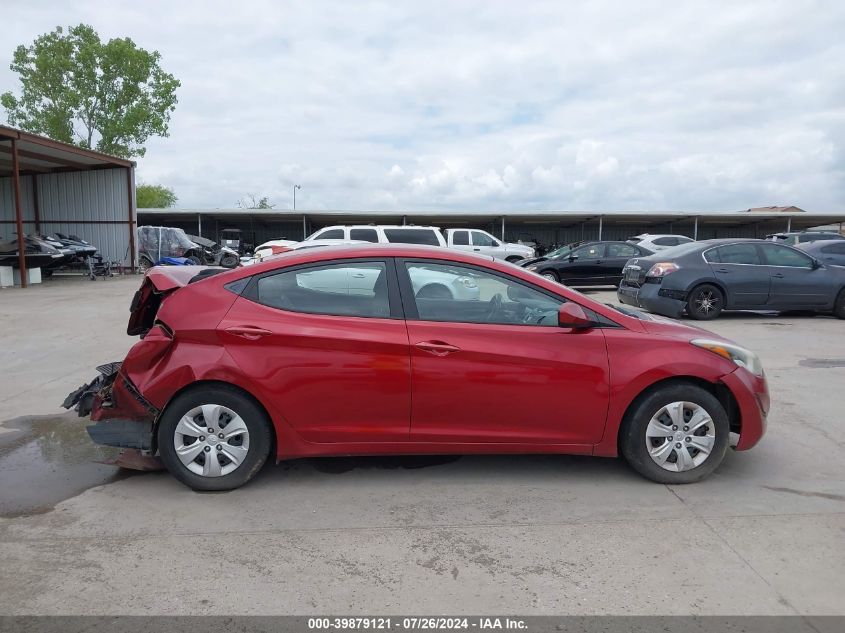 2016 Hyundai Elantra Se VIN: 5NPDH4AE7GH703457 Lot: 39879121