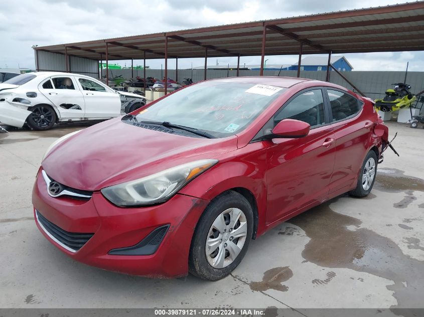 2016 Hyundai Elantra Se VIN: 5NPDH4AE7GH703457 Lot: 39879121