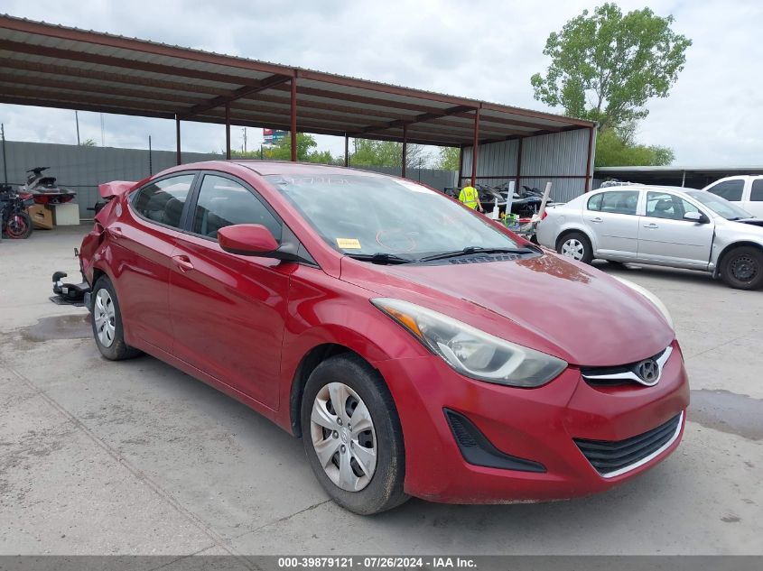 2016 Hyundai Elantra Se VIN: 5NPDH4AE7GH703457 Lot: 39879121