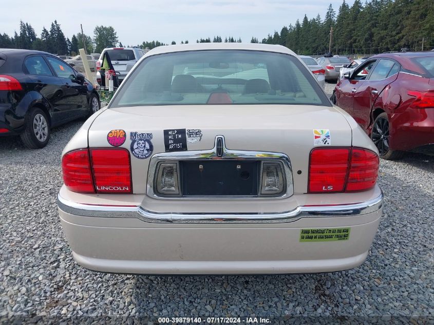 2000 Lincoln Ls VIN: 1LNHM87A6YY849580 Lot: 39879140