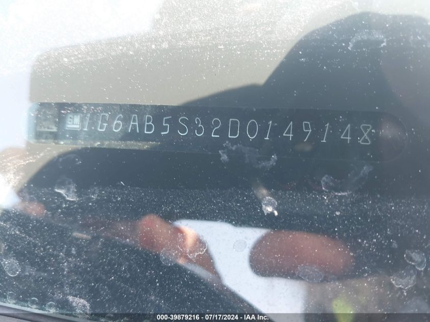 2013 Cadillac Ats Luxury VIN: 1G6AB5S32D0149148 Lot: 39879216