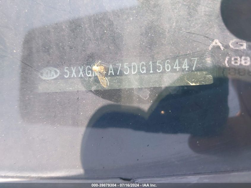 2013 Kia Optima Lx VIN: 5XXGM4A75DG156447 Lot: 39879304