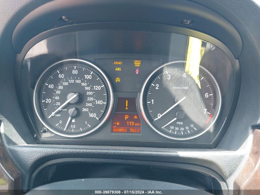 2011 BMW 328I VIN: WBAPH5G58BNM80152 Lot: 39879308