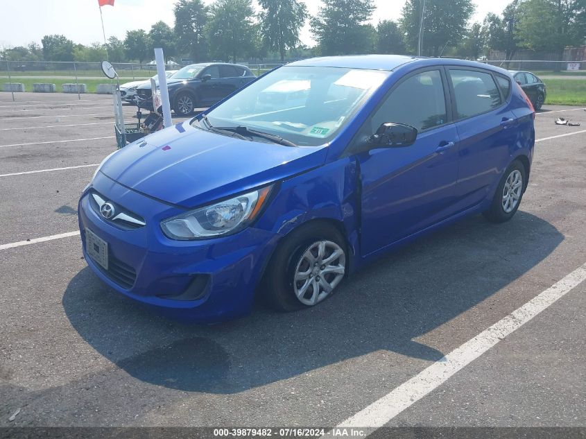 2014 Hyundai Accent Gs VIN: KMHCT5AE1EU186204 Lot: 39879482