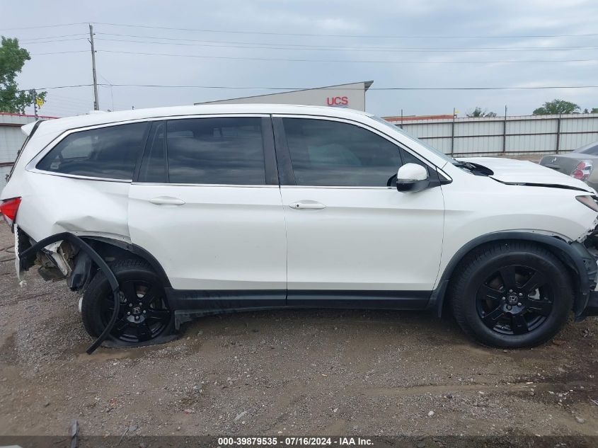 2019 Honda Pilot Ex-L VIN: 5FNYF5H51KB009535 Lot: 39879535