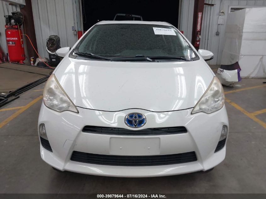 2012 Toyota Prius C Two VIN: JTDKDTB36C1003585 Lot: 39879644