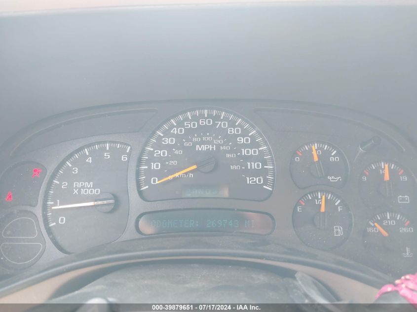 2005 Chevrolet Tahoe Ls VIN: 1GNEC13T45R189867 Lot: 39879651