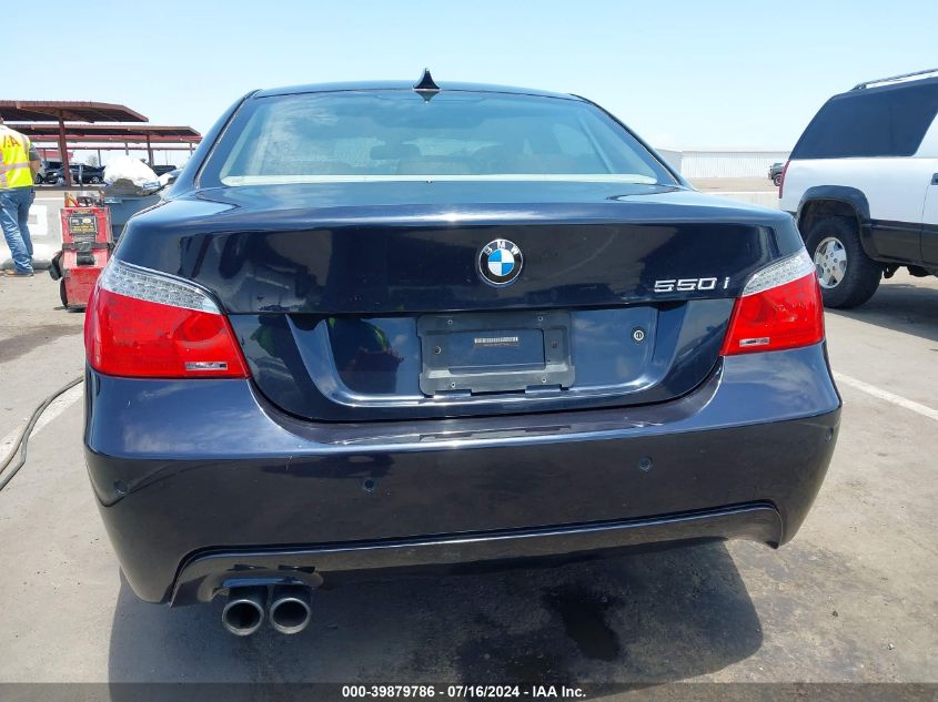 2008 BMW 550I VIN: WBANW53568CT54461 Lot: 39879786