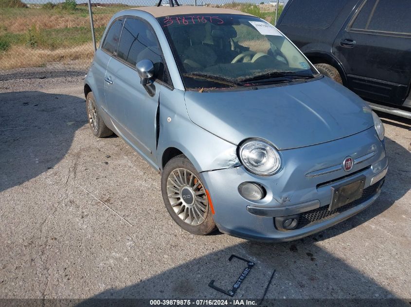 2013 Fiat 500C Lounge VIN: 3C3CFFER3DT596059 Lot: 39879875