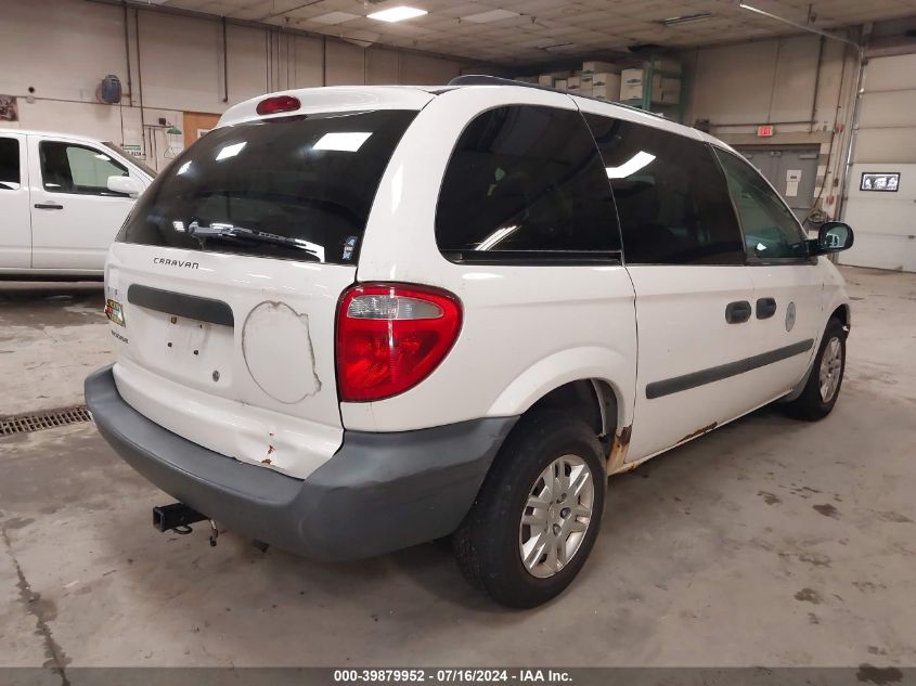 2006 Dodge Caravan Se VIN: 1D4GP25R56B614362 Lot: 39879952