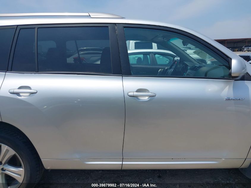 2008 Toyota Highlander Sport VIN: JTEDS43A382012730 Lot: 39879982