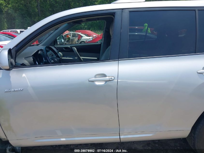 2008 Toyota Highlander Sport VIN: JTEDS43A382012730 Lot: 39879982