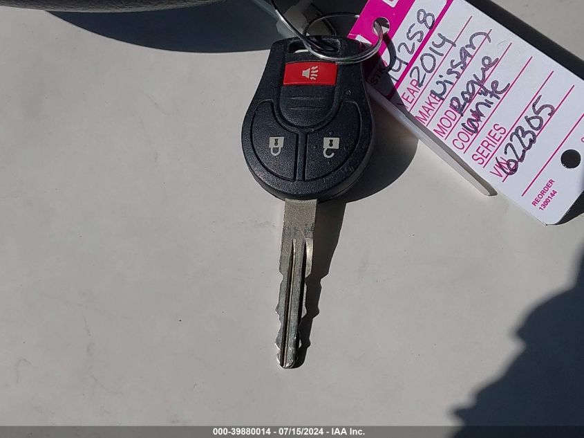 2014 Nissan Rogue Select S VIN: JN8AS5MT6EW622305 Lot: 39880014