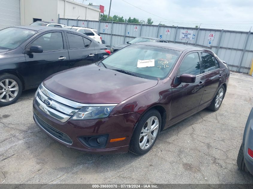 2012 Ford Fusion Se VIN: 3FAHP0HA2CR372705 Lot: 40737279