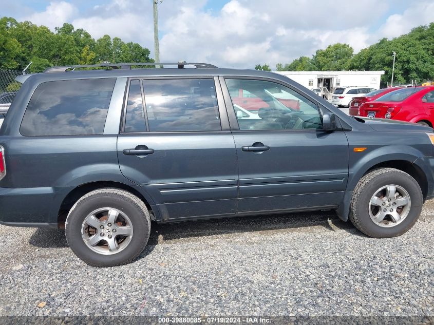 2006 Honda Pilot Ex VIN: 2HKYF18416H551838 Lot: 39880085