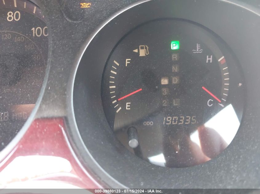 2004 Lexus Es 330 VIN: JTHBA30G140017463 Lot: 39880123