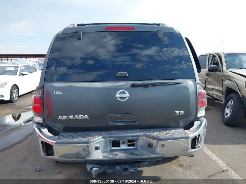 2006 Nissan Armada Se/Le VIN: 5N1AA08A56N727298 Lot: 39880138