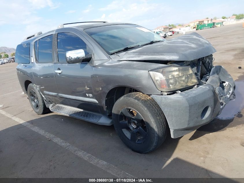 2006 Nissan Armada Se/Le VIN: 5N1AA08A56N727298 Lot: 39880138