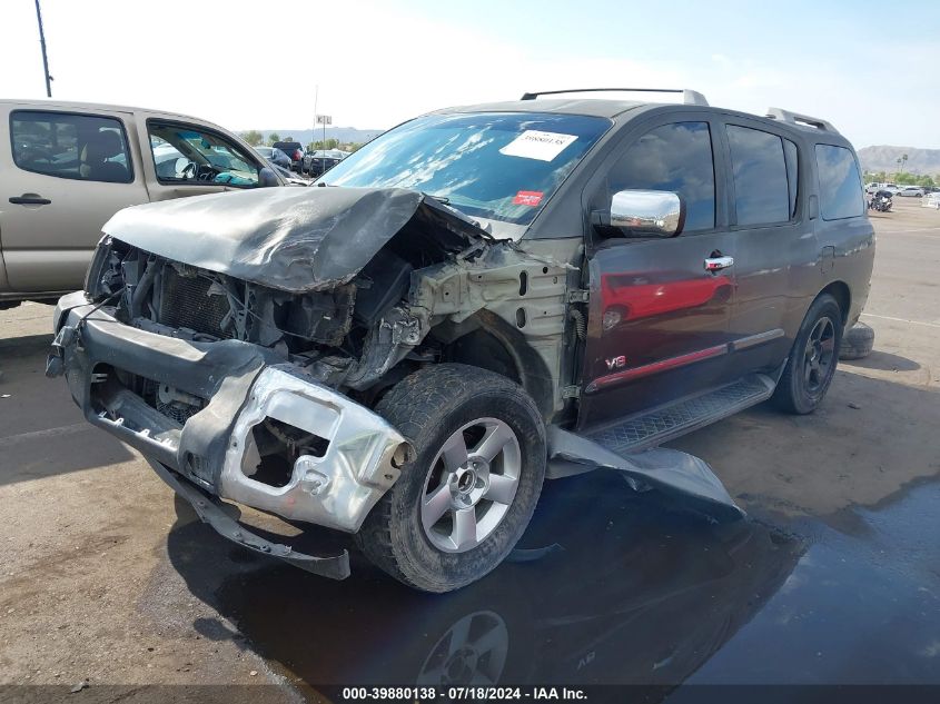 2006 Nissan Armada Se/Le VIN: 5N1AA08A56N727298 Lot: 39880138