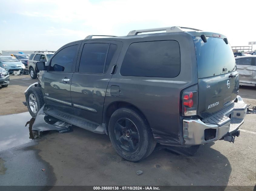 2006 Nissan Armada Se/Le VIN: 5N1AA08A56N727298 Lot: 39880138
