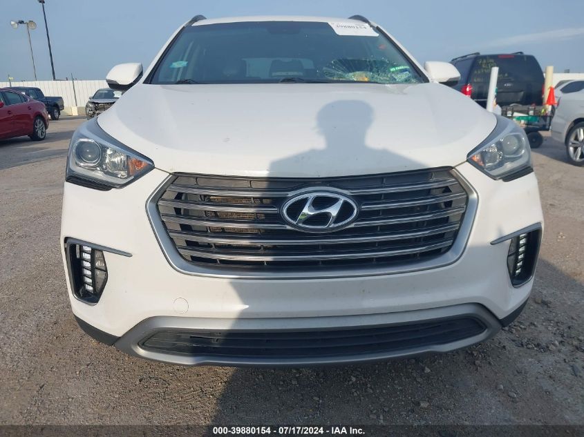 2017 Hyundai Santa Fe Se VIN: KM8SN4HF7HU247624 Lot: 39880154