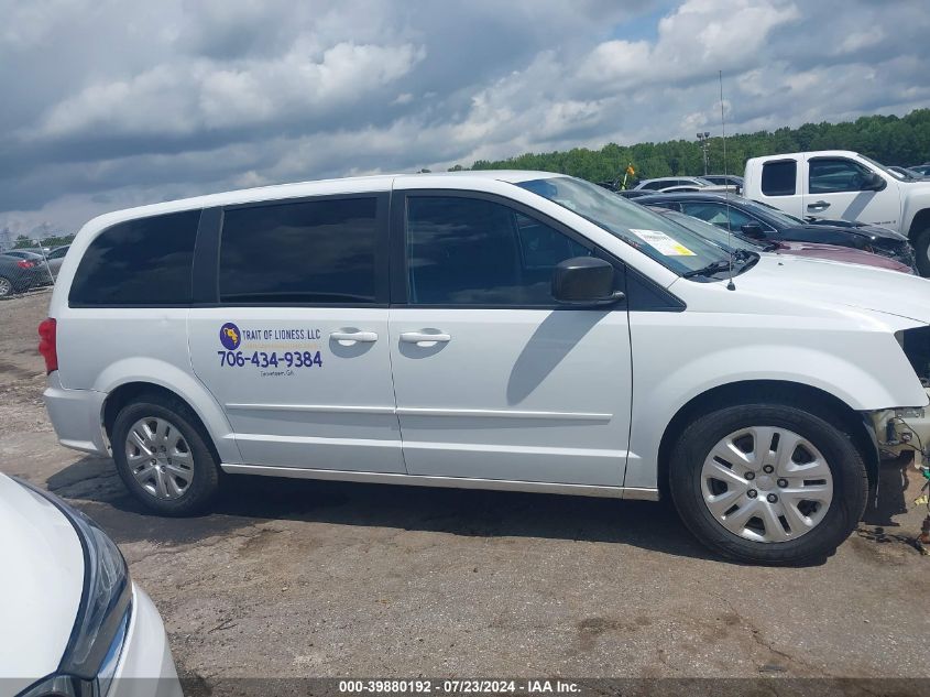 2017 Dodge Grand Caravan Se VIN: 2C4RDGBG5HR844129 Lot: 39880192